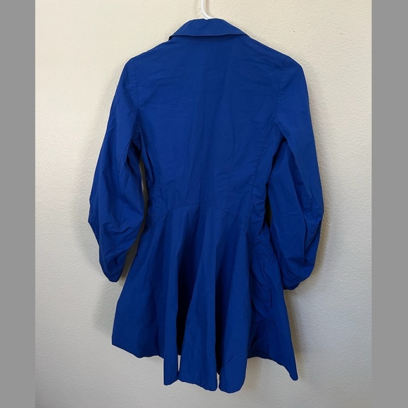 BANANA REPUBLIC | Like New Cobalt Blue Cotton Paxton Poplin Mini Dress | Size XS - Picture 10 of 12